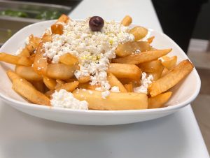 Greek fries with feta